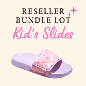 Reseller Lot | 7 Cat & Jack Kris Sport Slide Sandals | Purple Navy | Mixed Sizes